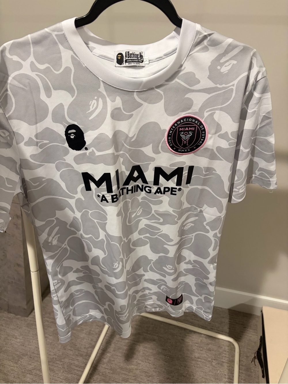 Inter Miami "A bathing ape" jersey - White & Light Gray